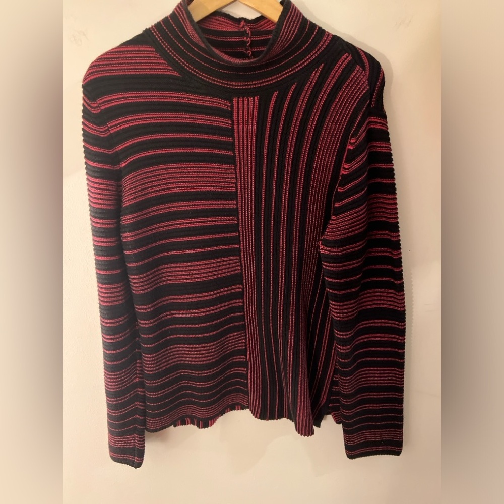 Habitat Women's Cowl Neck Striped Sweater M GUC